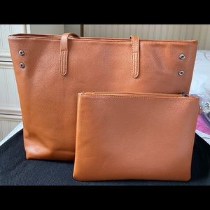 Tote bag with matching cosmetic bag